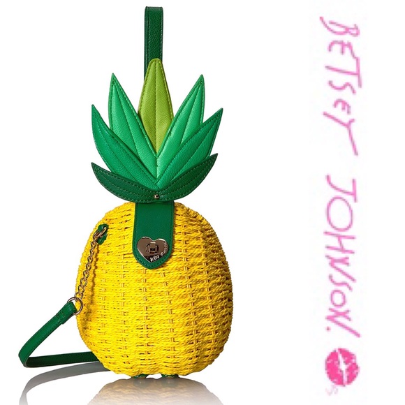 betsey johnson pineapple bag